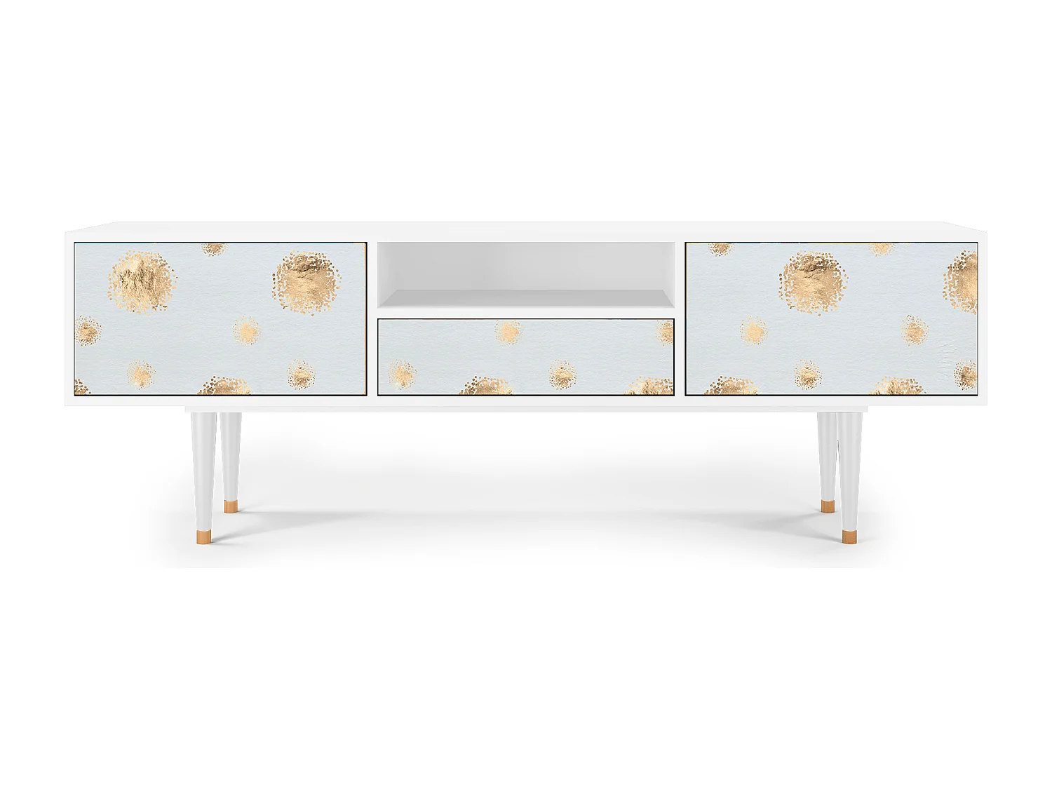 Meuble TV - 170х59х41 cm - T6 - Sky Latte, Blanc