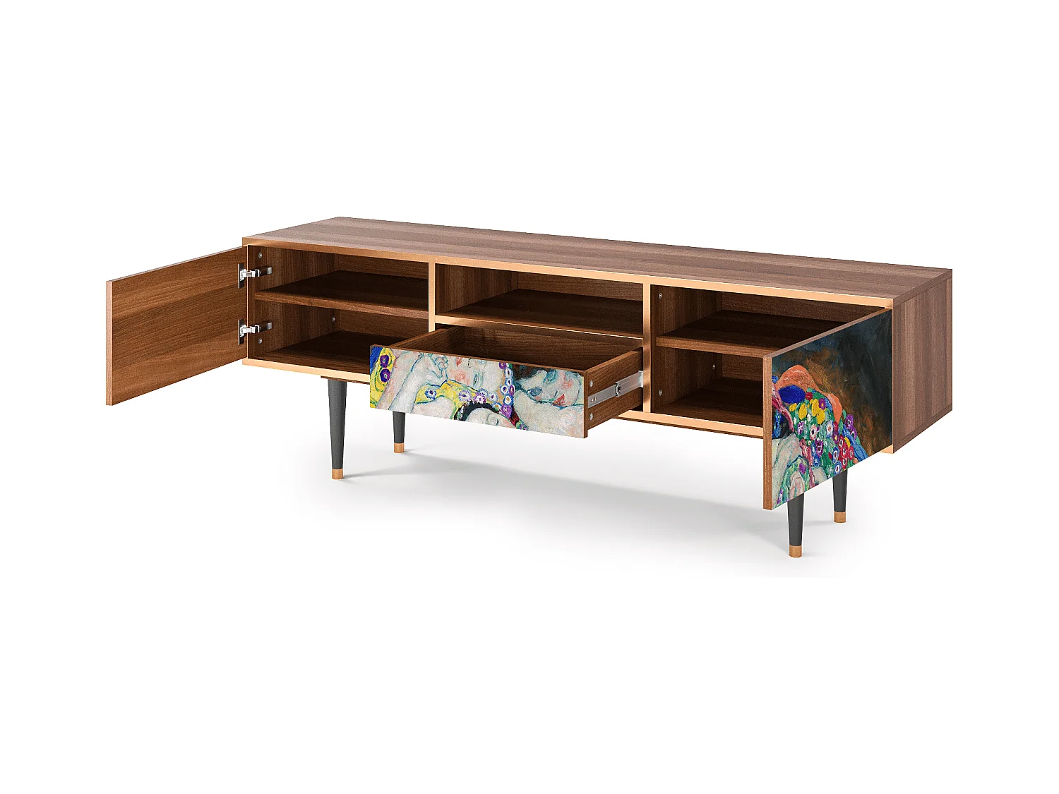 Meuble TV - 170х59х41 cm - T6 - The Maiden by Klimt, Noyer