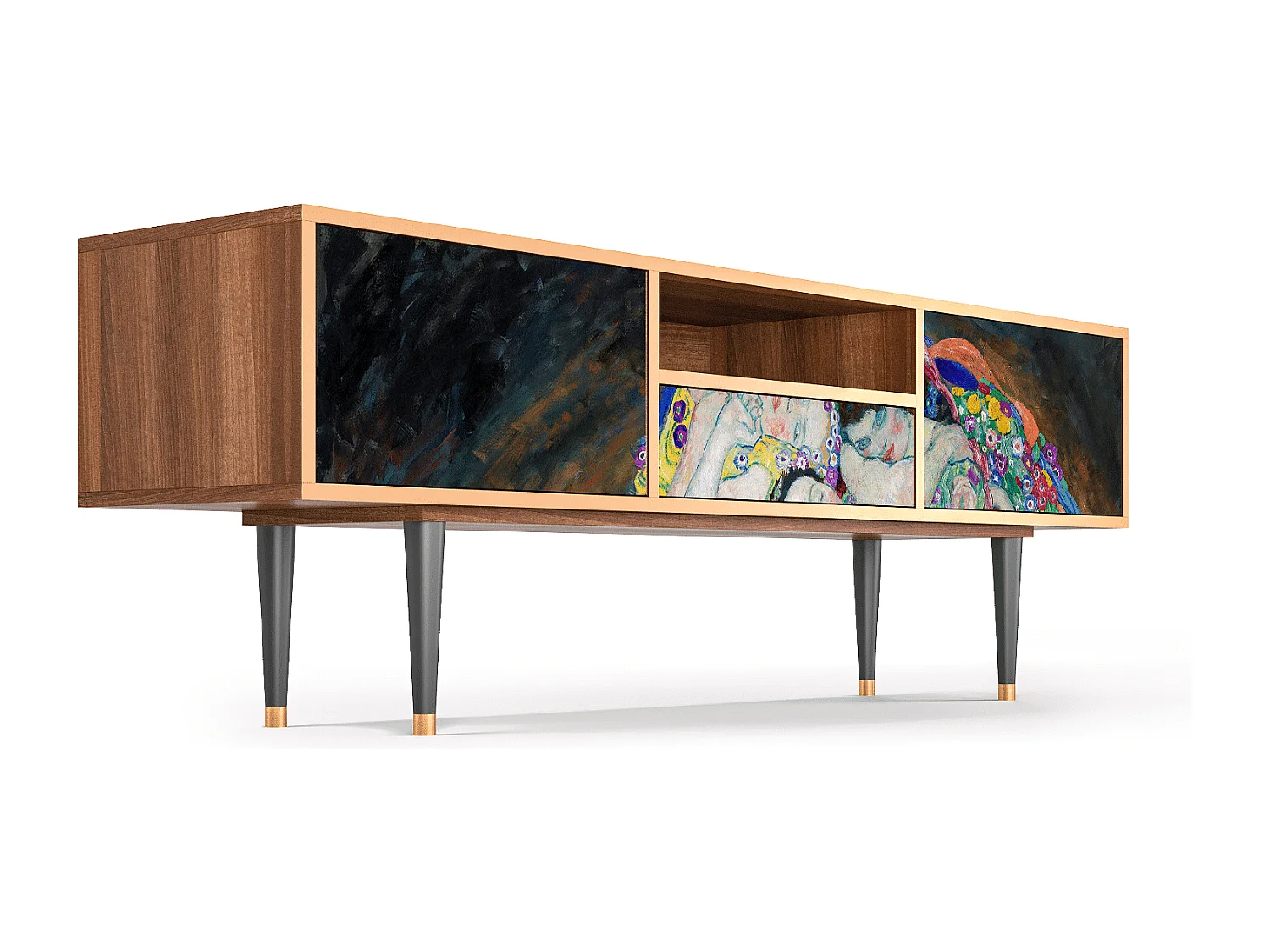 Meuble TV - 170х59х41 cm - T6 - The Maiden by Klimt, Noyer