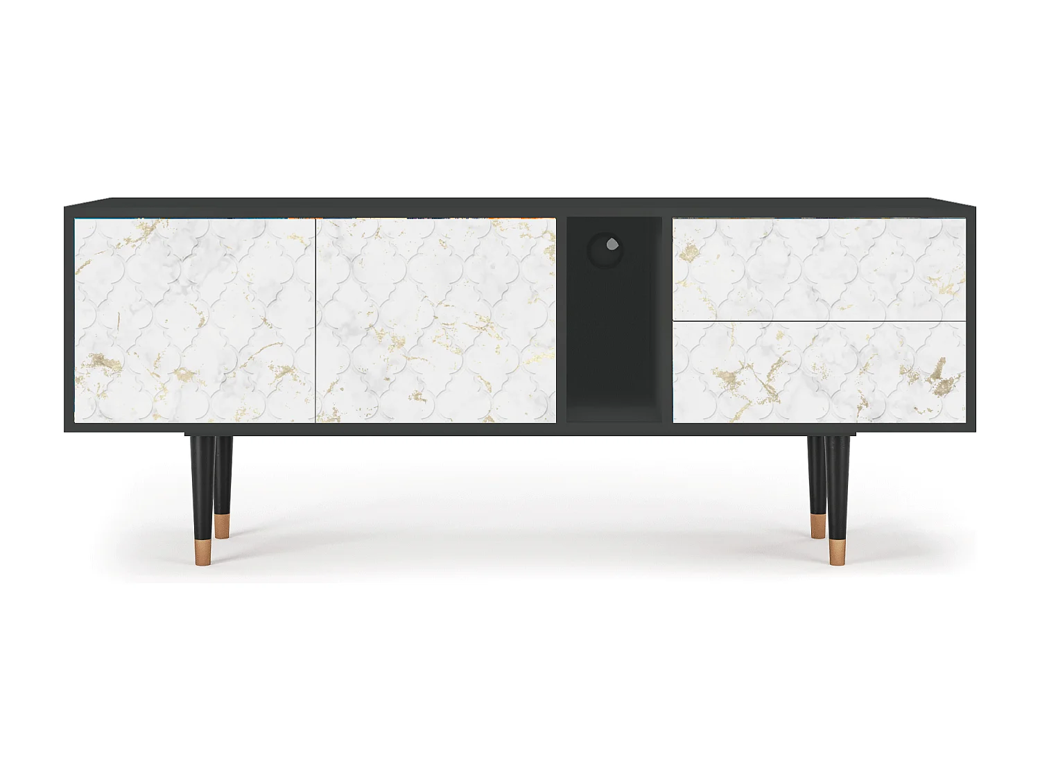 TV-Möbel - 170х69х48 cm - T1 - Sweet Cotton, Anthrazit