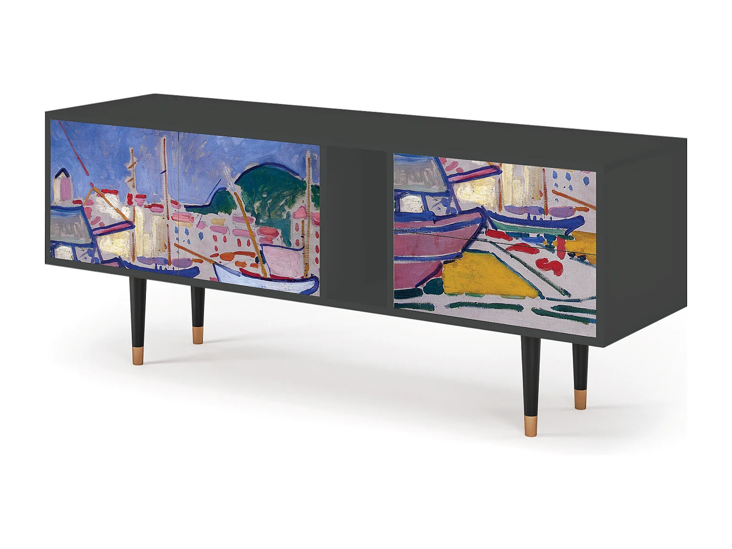 TV-Möbel - 170х69х48 cm - T1 - The Port of Collioure , Anthrazit