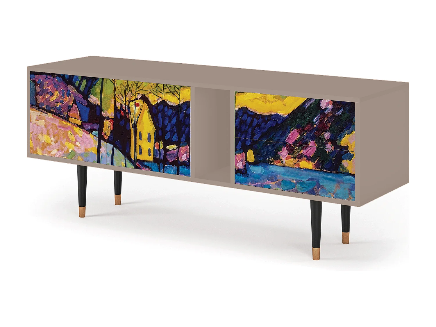 TV-meubel - 170х69х48 cm - T1 - Winter Landscape, Latte