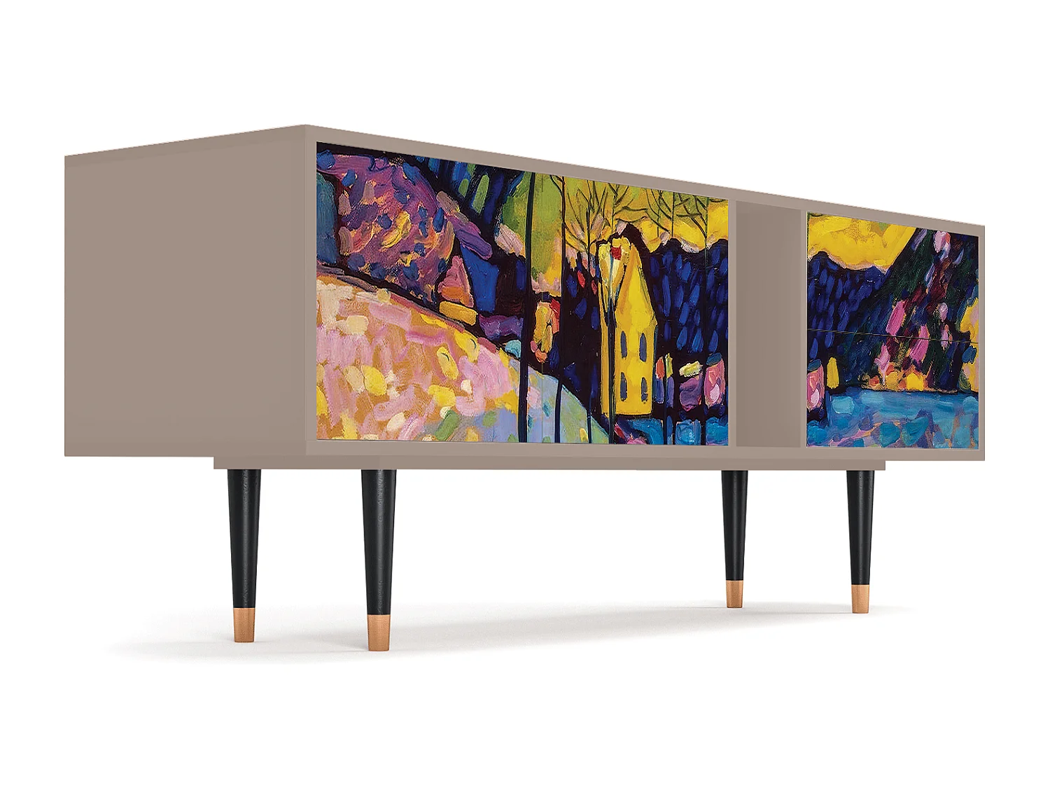 TV-meubel - 170х69х48 cm - T1 - Winter Landscape, Latte