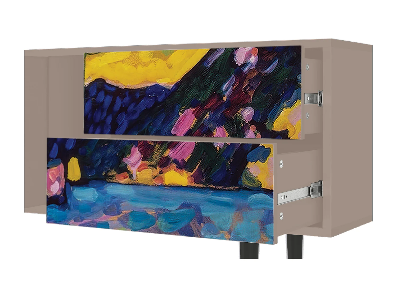 TV-meubel - 170х69х48 cm - T1 - Winter Landscape, Latte