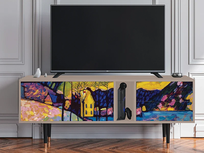 TV-meubel - 170х69х48 cm - T1 - Winter Landscape, Latte