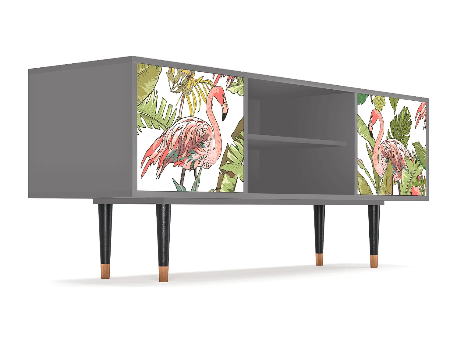 TV-meubel - 170х69х48 cm - T2 - Sweet Flamingo, Grijs
