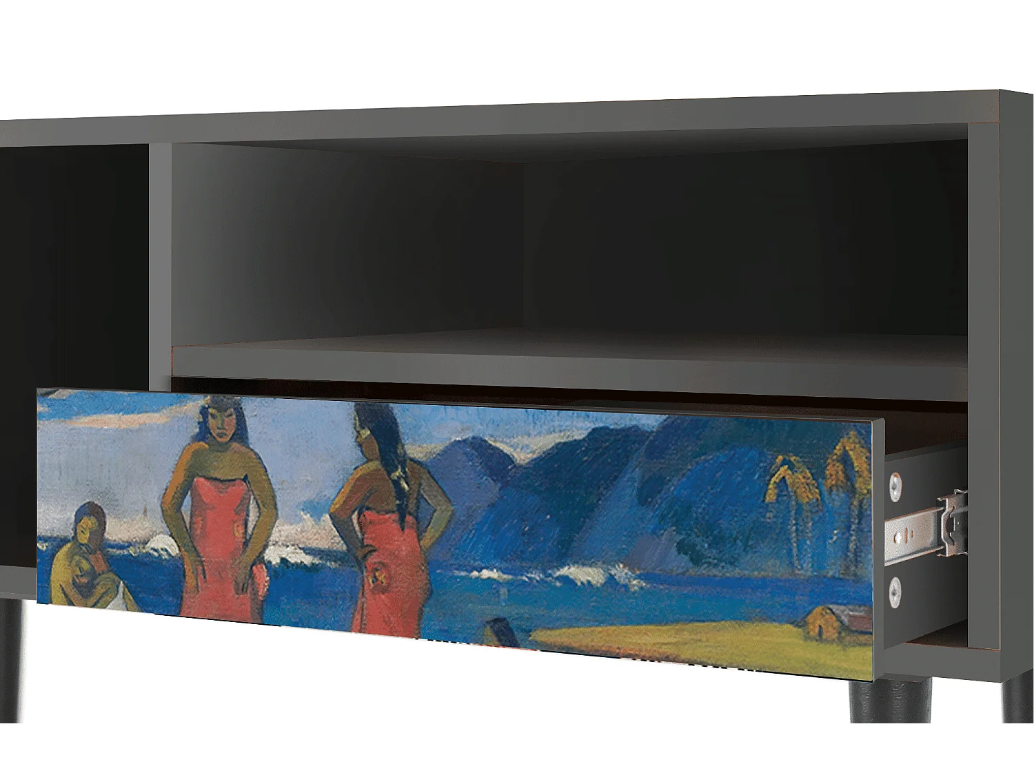 Mueble de TV - 115х59х48 cm - T3 - Day of the God, Antracita