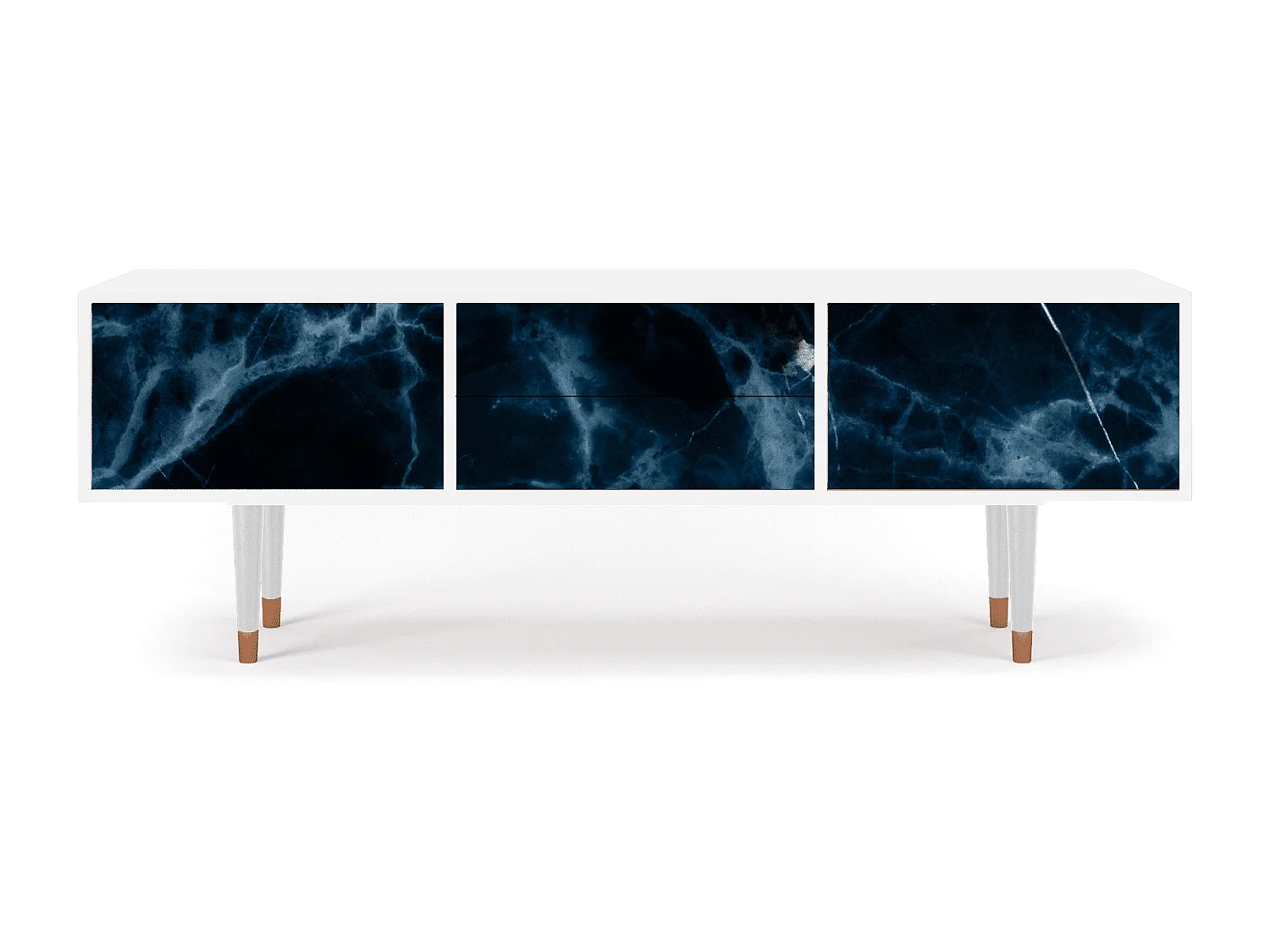 TV-meubel - 170х59х48 cm - T4 - Deep Ocean, Wit