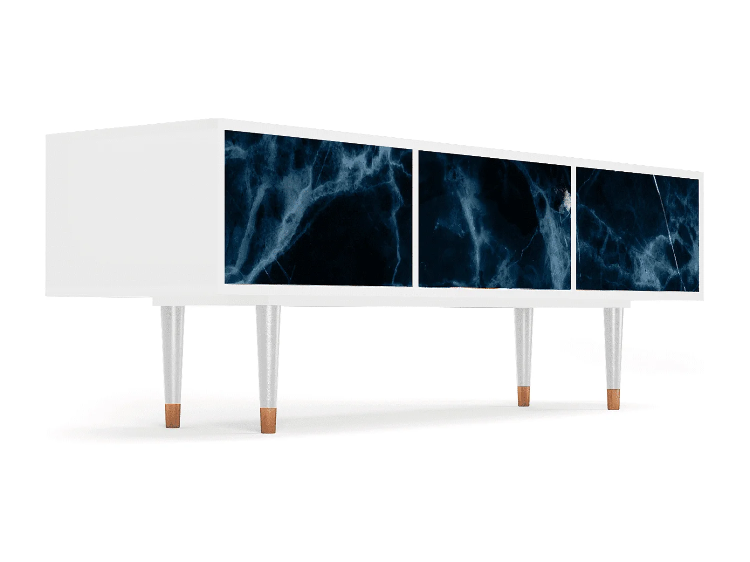 TV-meubel - 170х59х48 cm - T4 - Deep Ocean, Wit