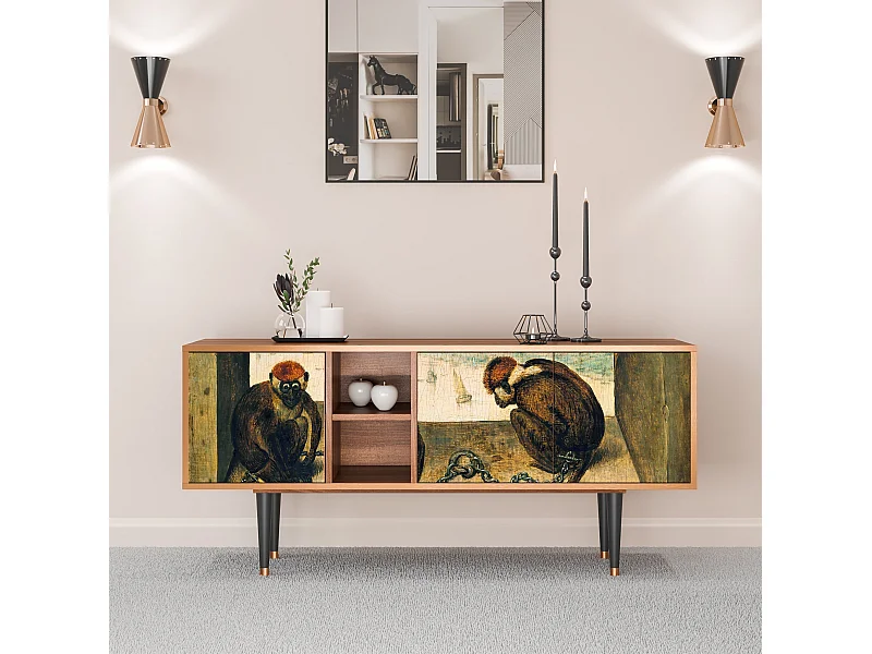 Meuble TV - 150х69х41 cm - T5 - Two Monkeys, Noyer