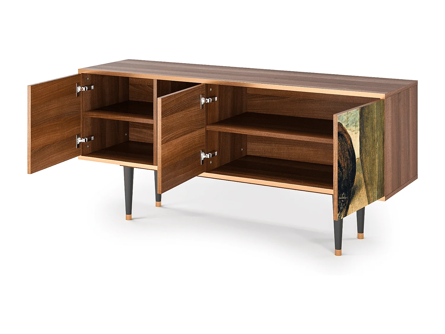 Meuble TV - 150х69х41 cm - T5 - Two Monkeys, Noyer