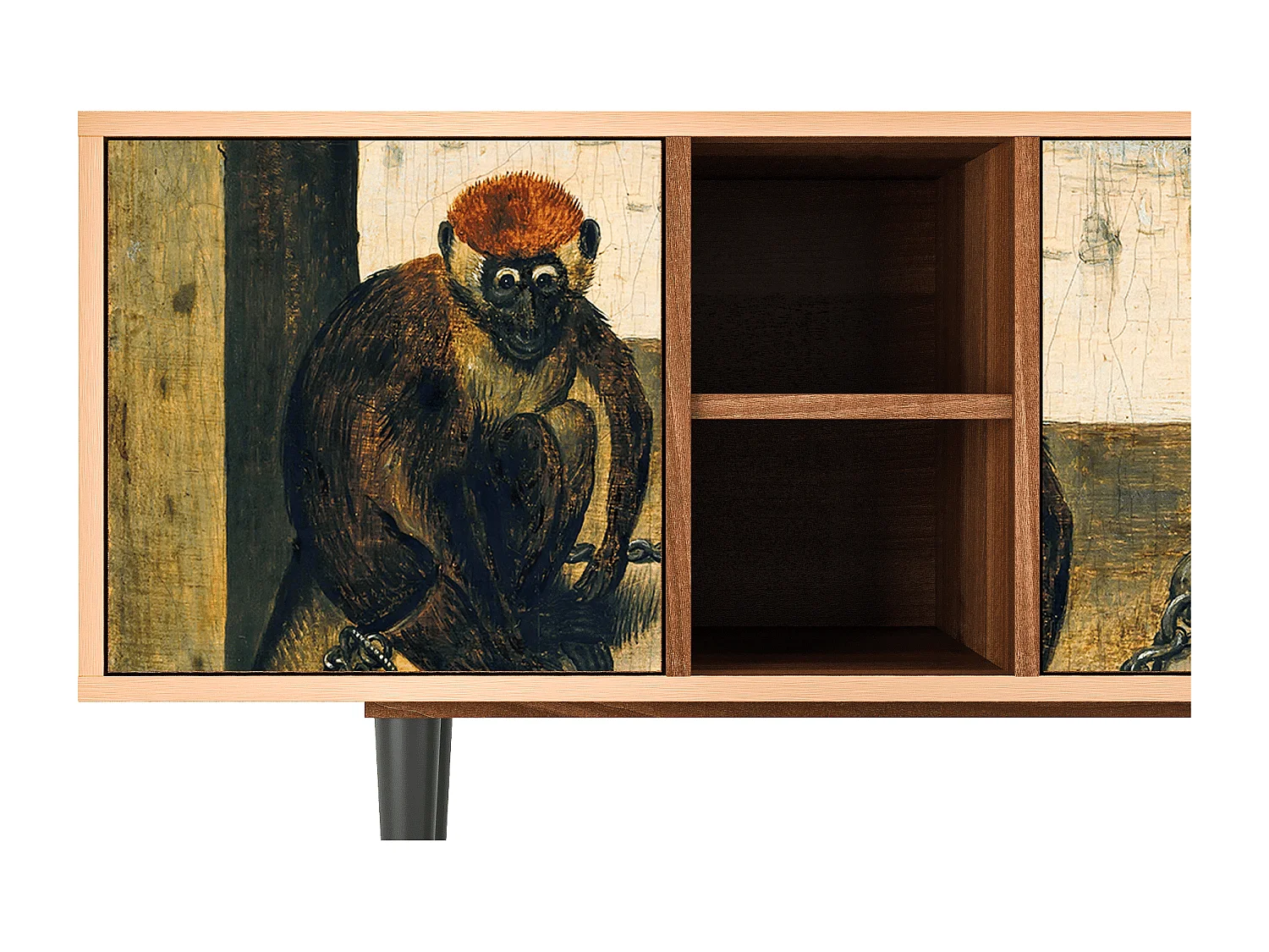 Mobile TV - 150х69х41 cm - T5 - Two Monkeys, Noce