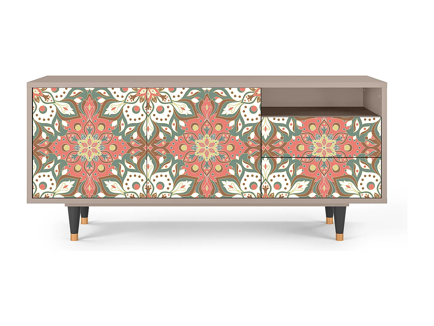 TV-Möbel - 125х56х41 cm - T7 - Peach Grove, Latte