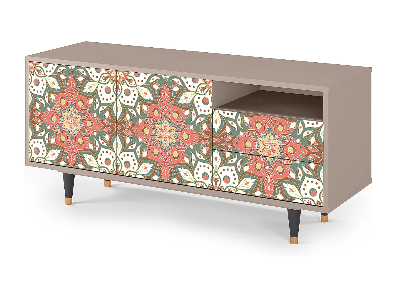 TV-Möbel - 125х56х41 cm - T7 - Peach Grove, Latte