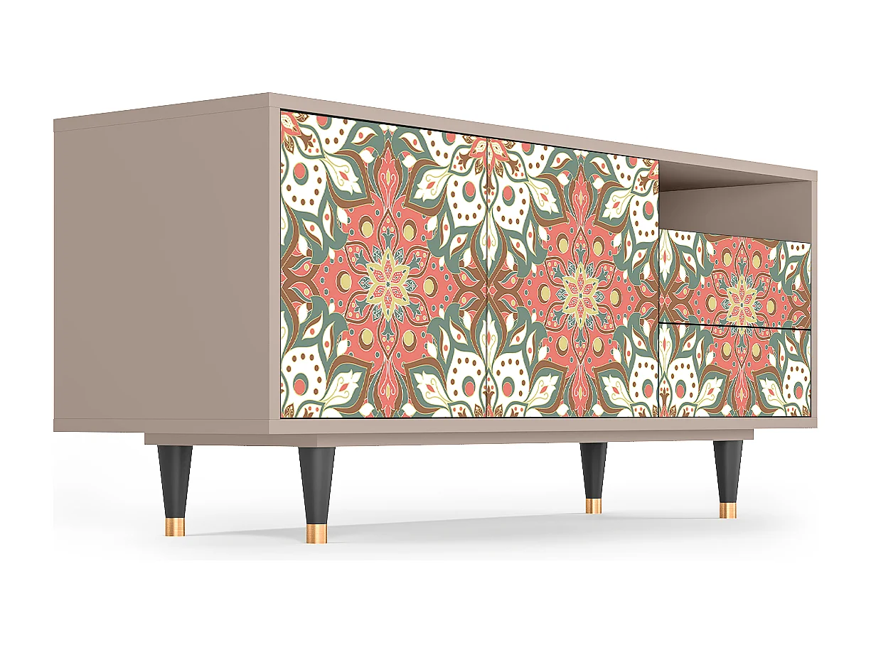 TV-Möbel - 125х56х41 cm - T7 - Peach Grove, Latte