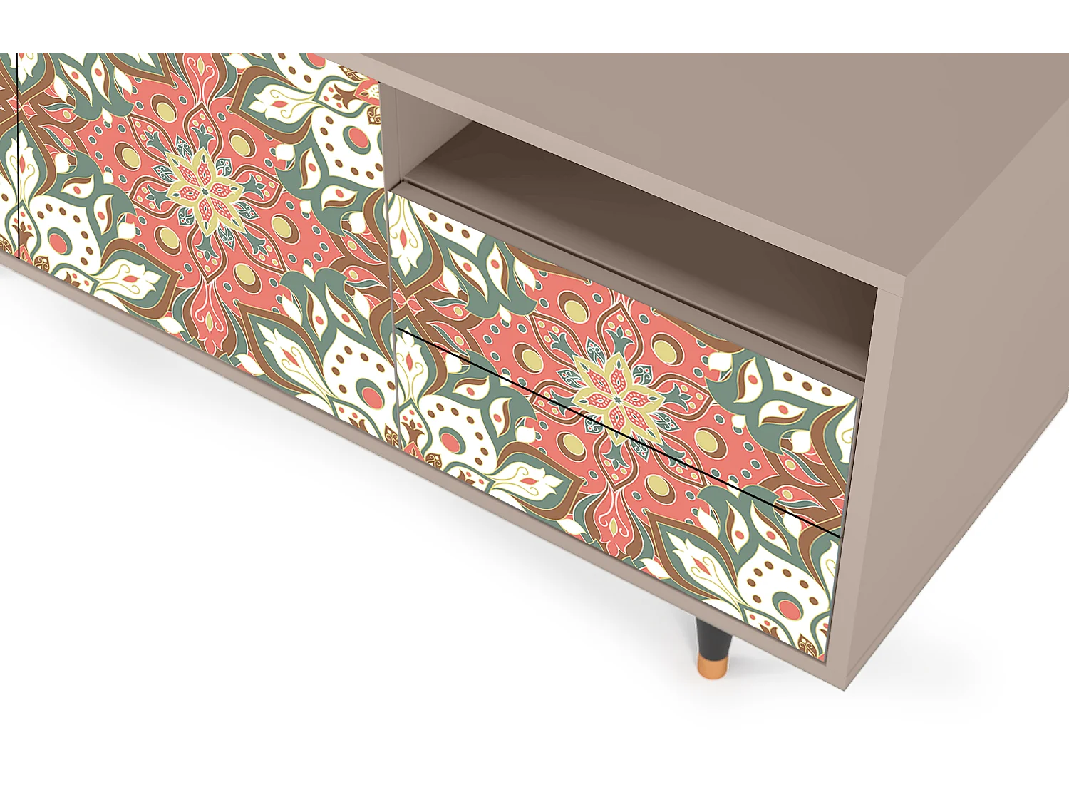 TV-Möbel - 125х56х41 cm - T7 - Peach Grove, Latte