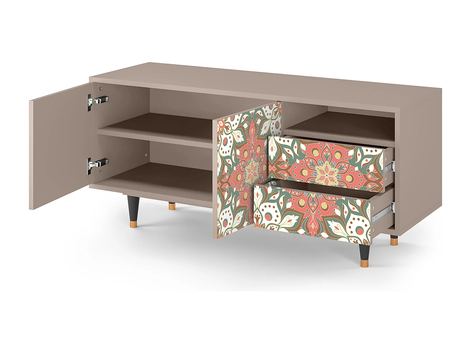 TV-Möbel - 125х56х41 cm - T7 - Peach Grove, Latte