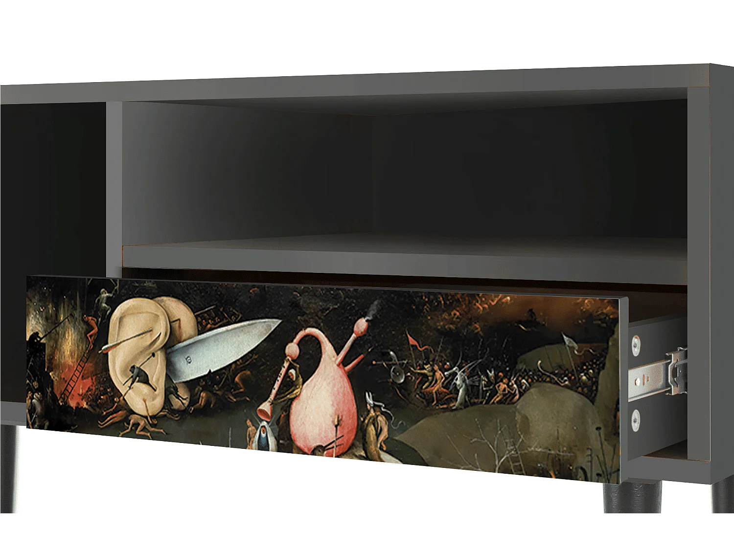 Meuble TV - 115х59х48 cm - T3 - The Garden 2, Anthracite