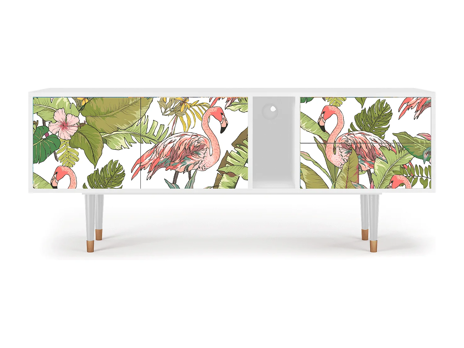 TV-meubel - 170х69х48 cm - T1 - Sweet Flamingo, Wit