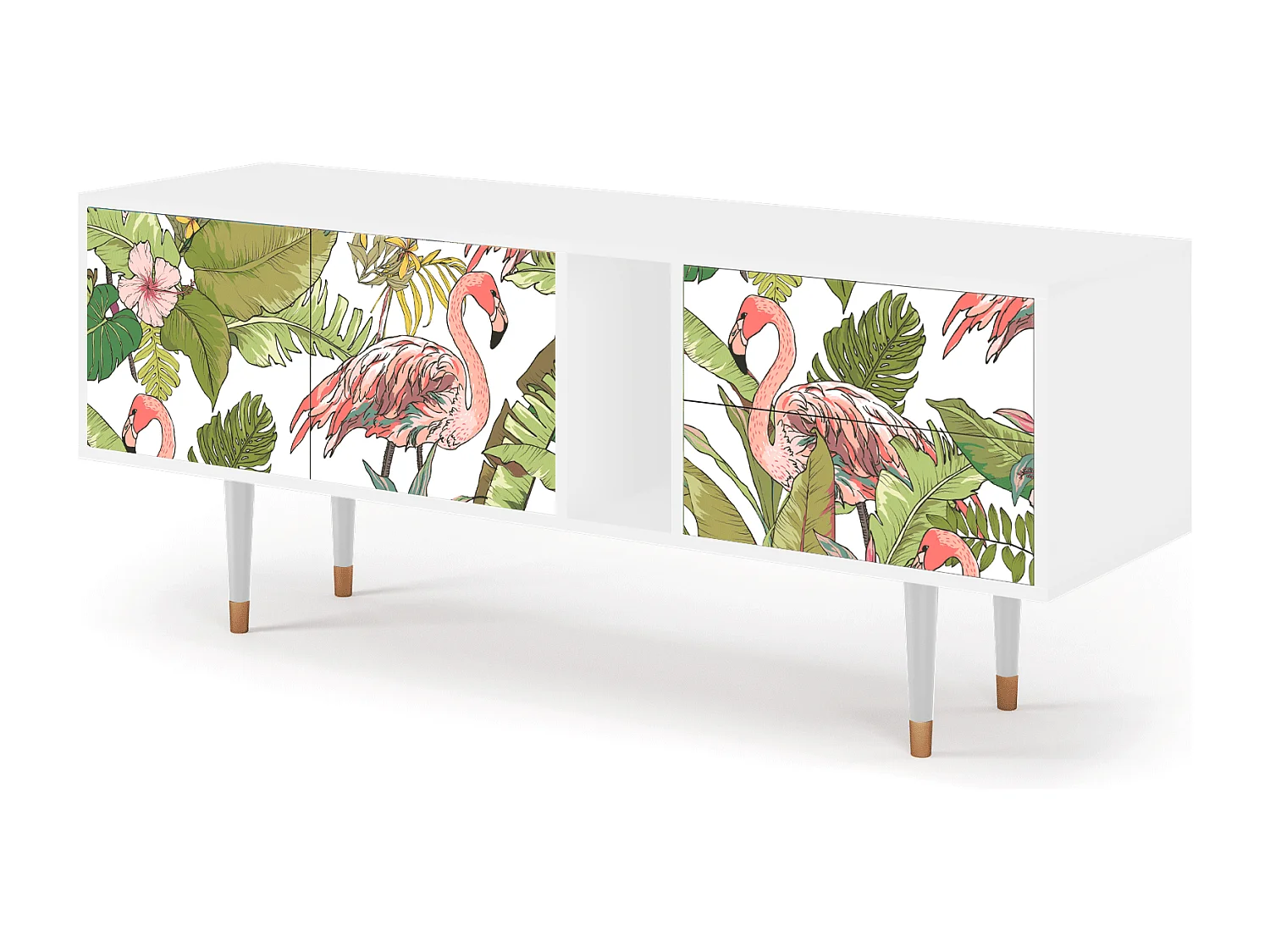 TV-meubel - 170х69х48 cm - T1 - Sweet Flamingo, Wit