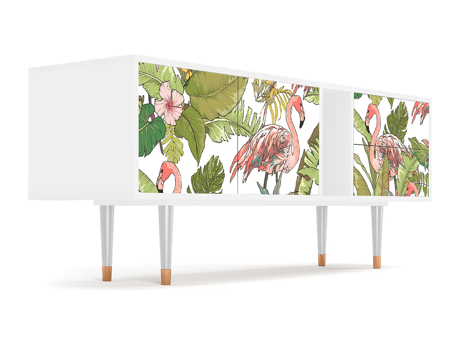 TV-meubel - 170х69х48 cm - T1 - Sweet Flamingo, Wit