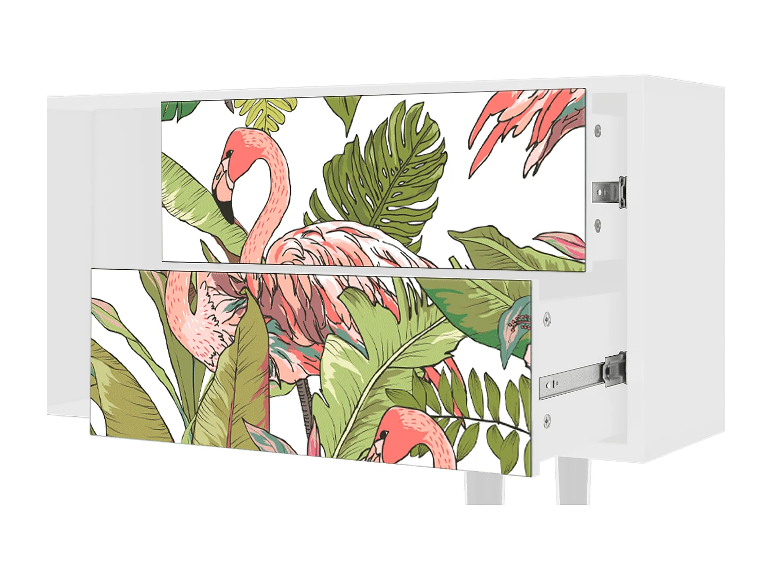 TV-meubel - 170х69х48 cm - T1 - Sweet Flamingo, Wit