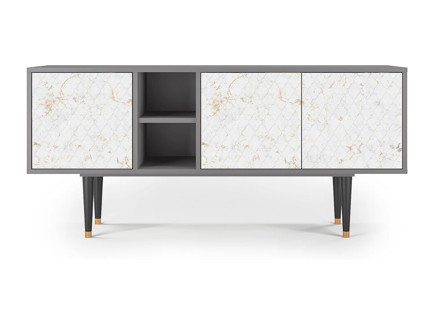 TV-Möbel - 150х69х41 cm - T5 - Sweet Cotton, Grau