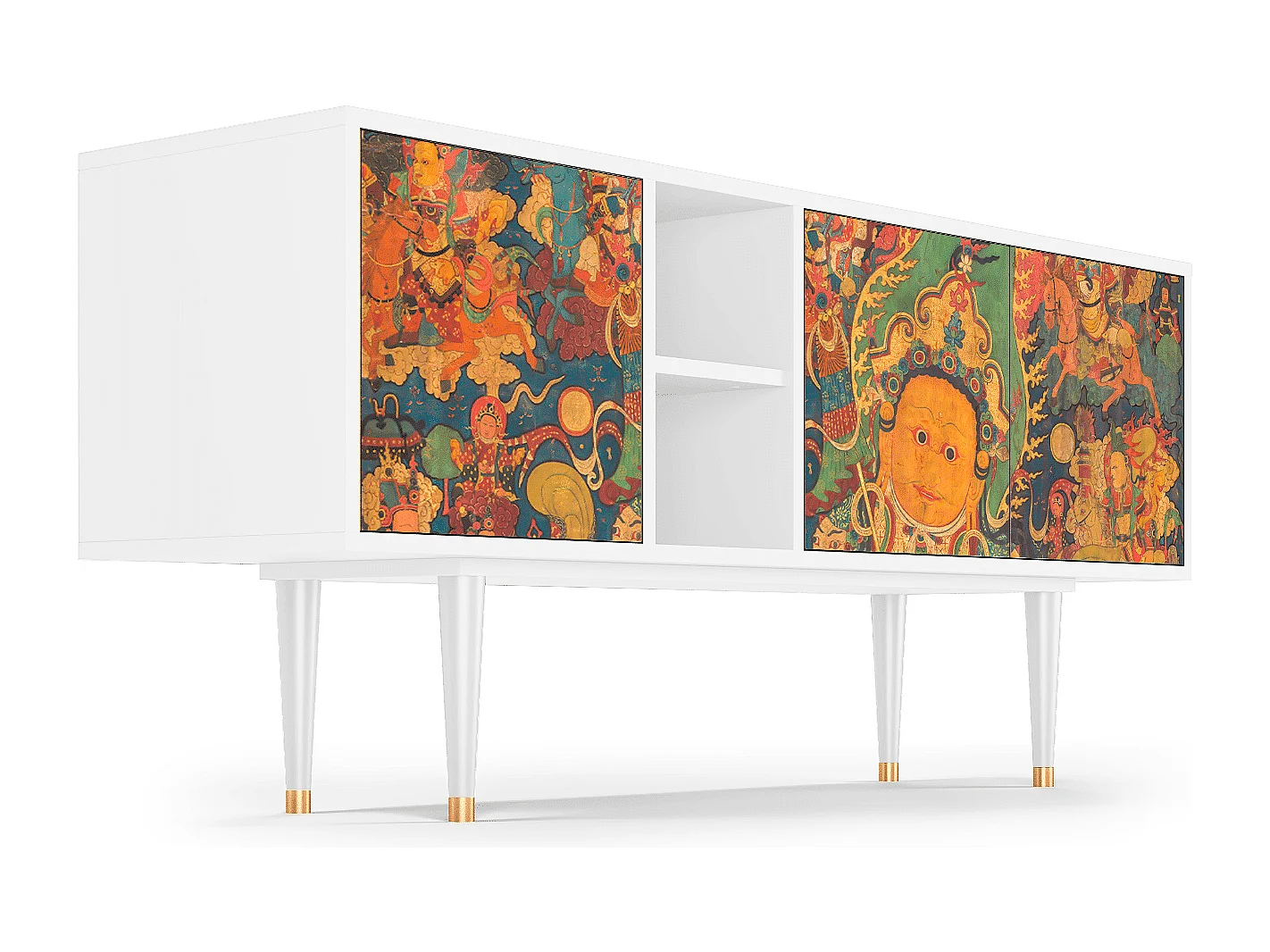 TV-meubel - 150х69х41 cm - T5 - God by Vaisravana , Wit