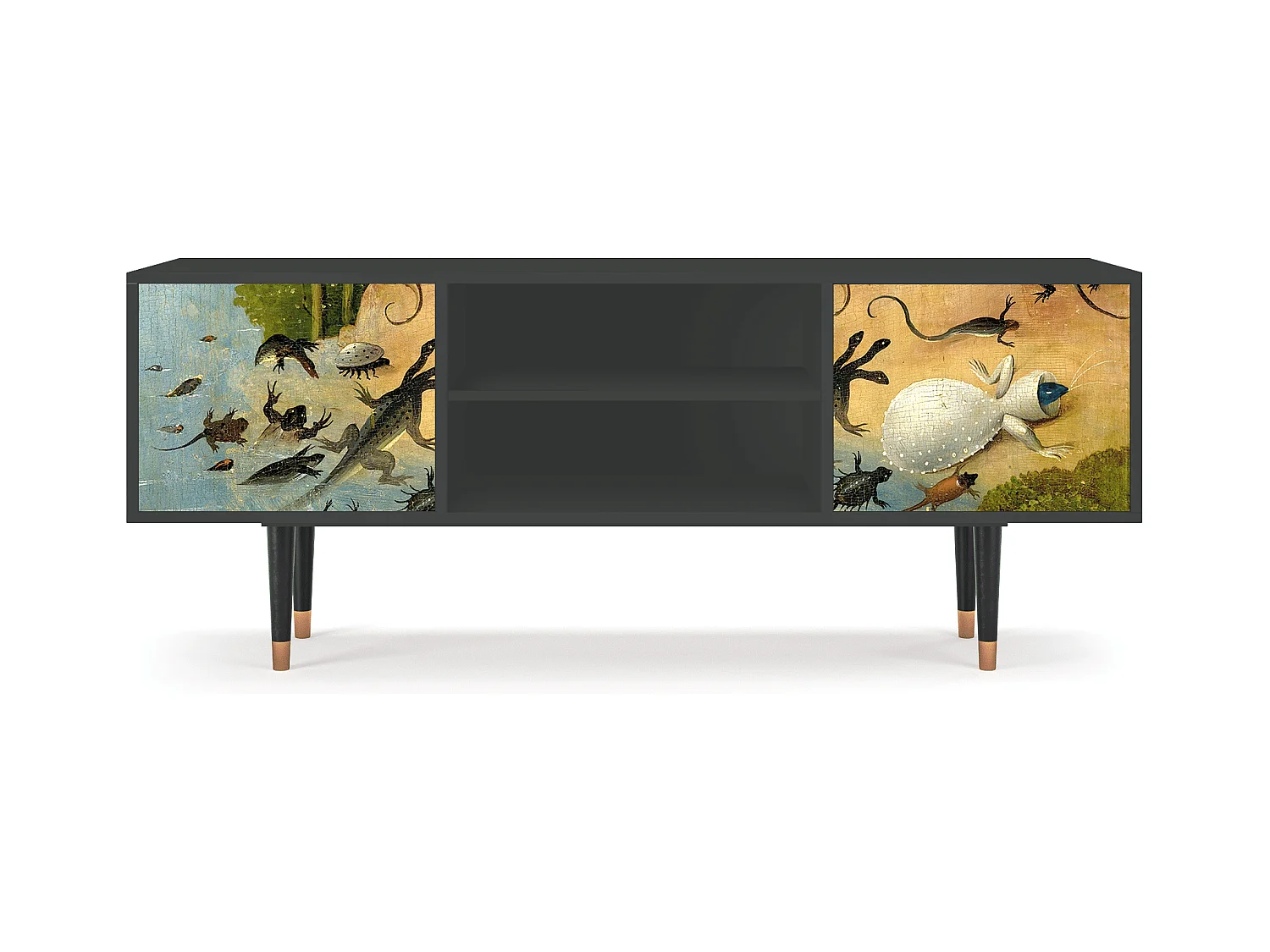 Szafka RTV - 170х69х48 cm - T2 - The Garden by Bosch, Antracyt