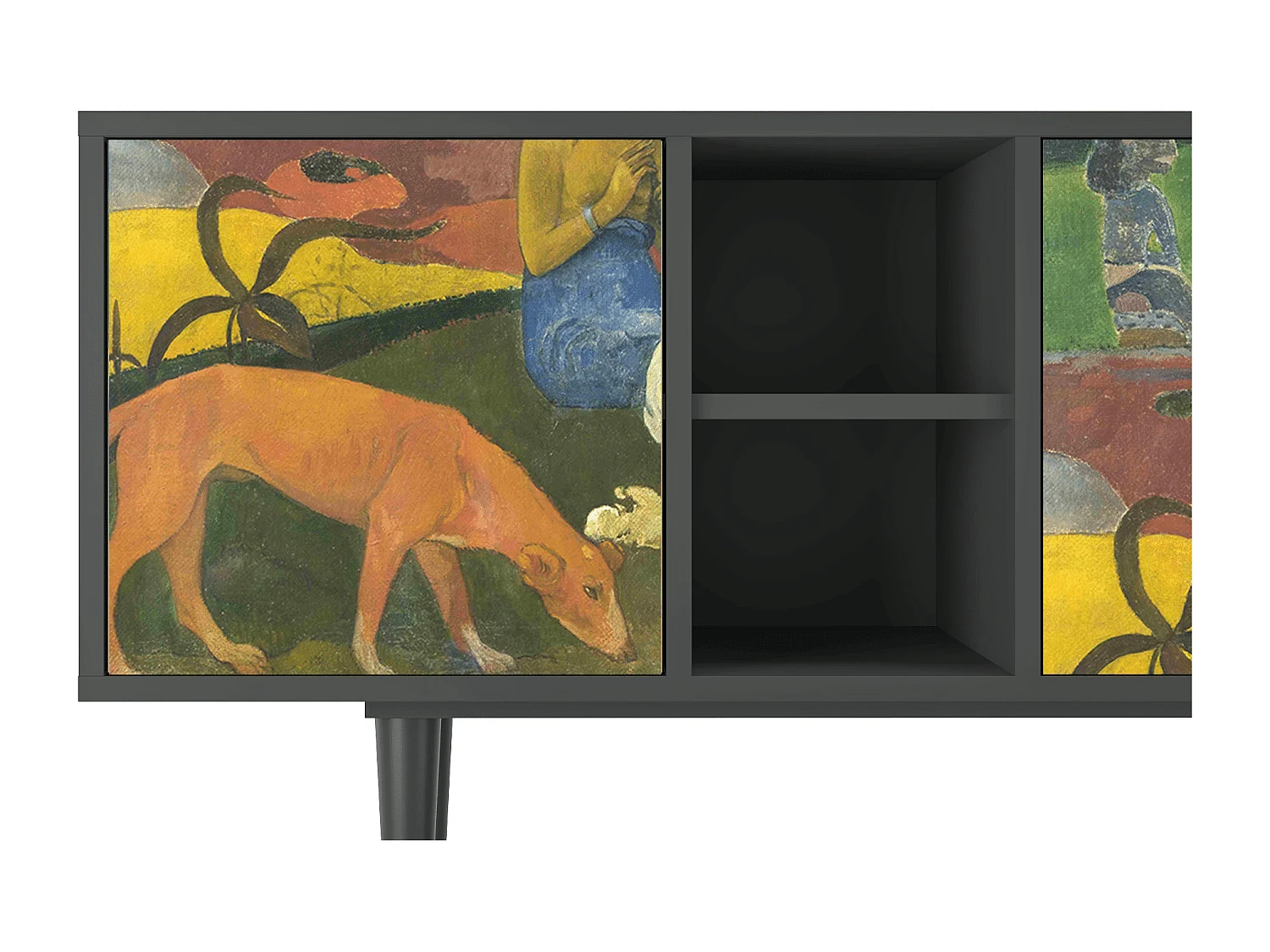 Szafka RTV - 150х69х41 cm - T5 - Arearea , Antracyt