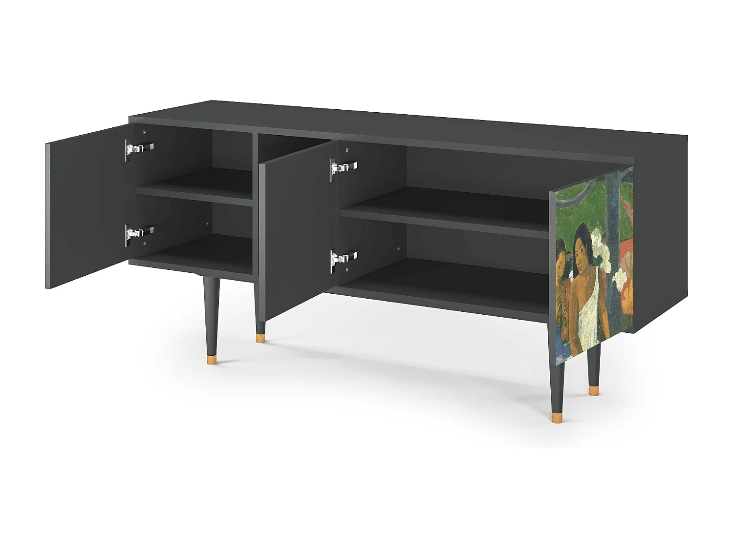 Szafka RTV - 150х69х41 cm - T5 - Arearea , Antracyt