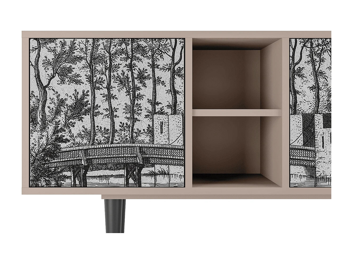 TV-meubel - 150х69х41 cm - T5 - Castle by Breugel, Latte