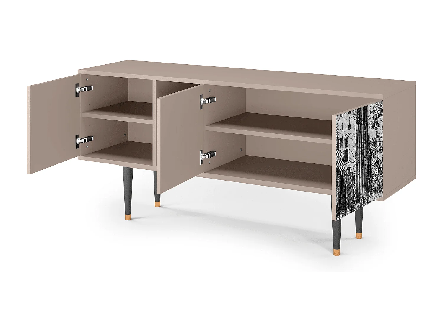 TV-meubel - 150х69х41 cm - T5 - Castle by Breugel, Latte