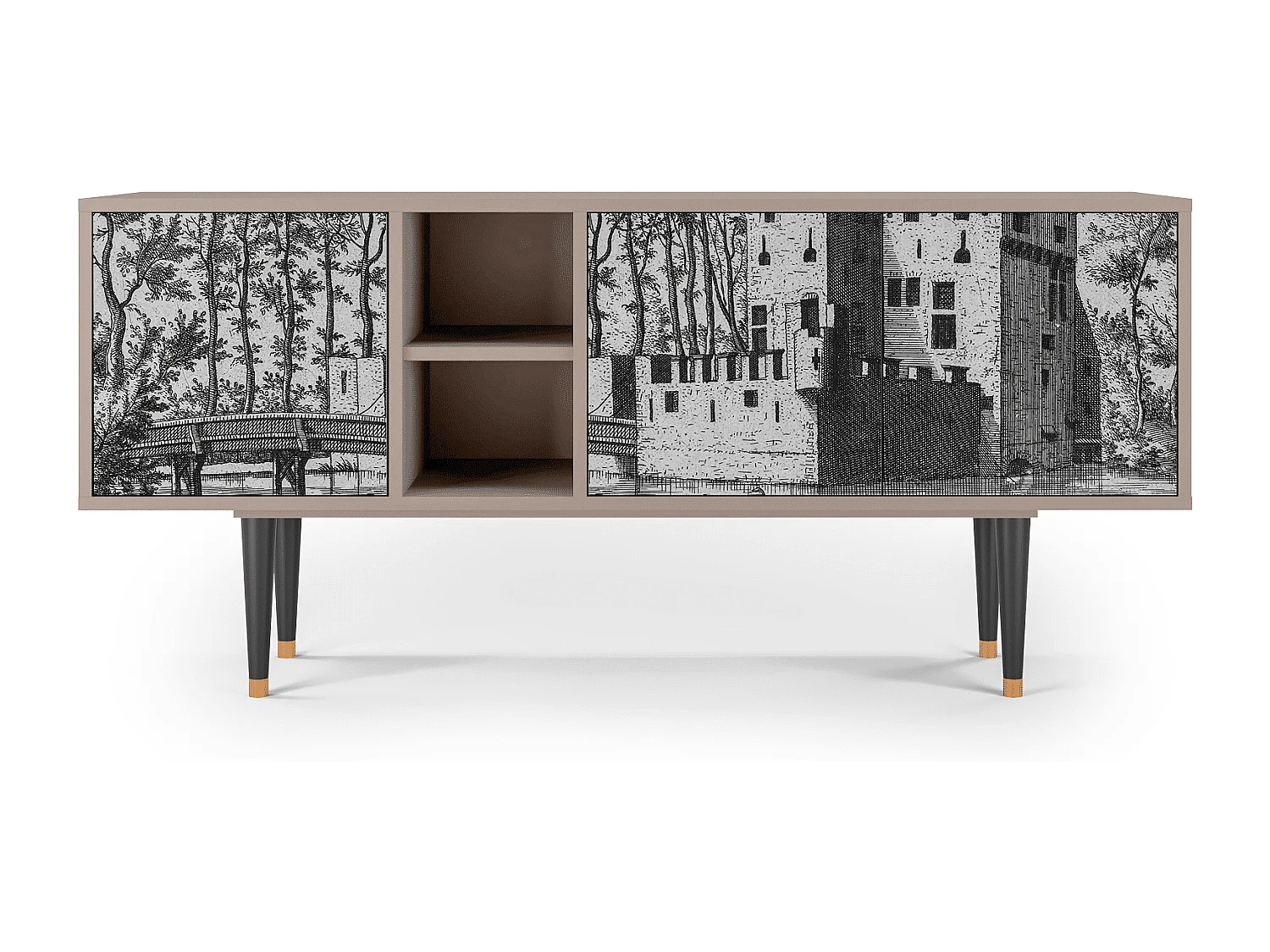 TV-meubel - 150х69х41 cm - T5 - Castle by Breugel, Latte