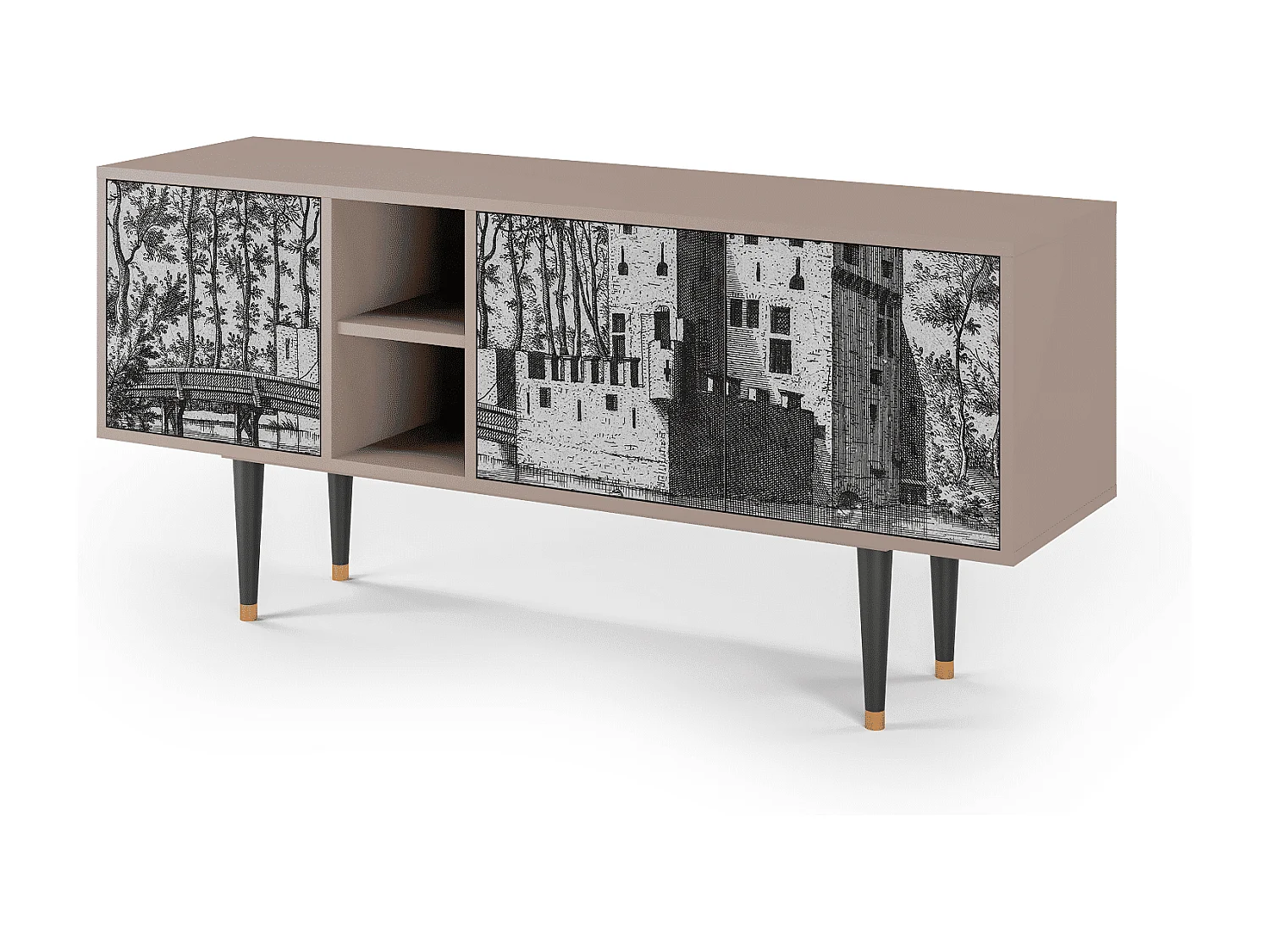 TV-meubel - 150х69х41 cm - T5 - Castle by Breugel, Latte