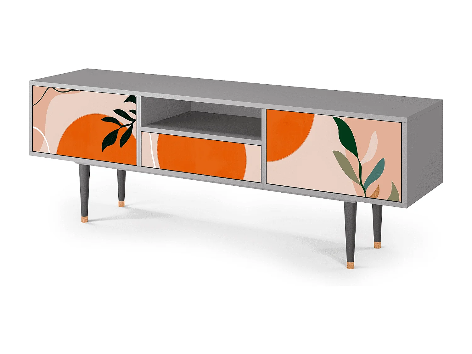 Meuble TV - 170х59х41 cm - T6 - Artwork, Gris