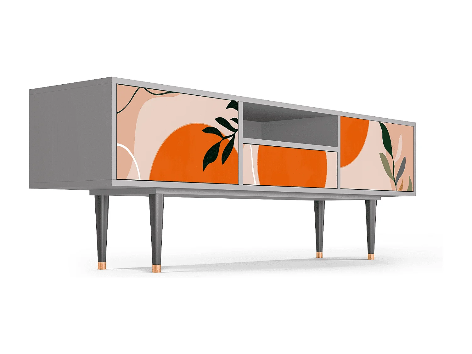 Meuble TV - 170х59х41 cm - T6 - Artwork, Gris