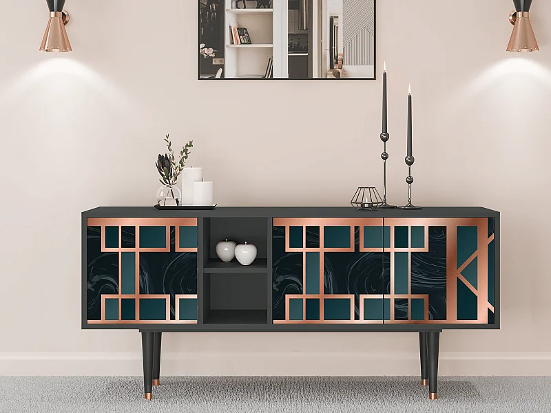 TV-Möbel - 150х69х41 cm - T5 - Emerald Metro, Anthrazit