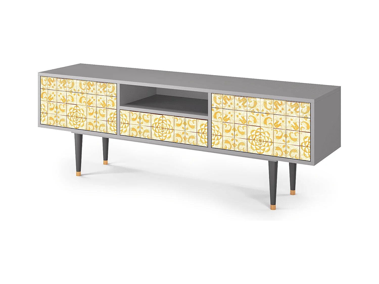 TV-Möbel - 170х59х41 cm - T6 - Sunshiny Tile, Grau