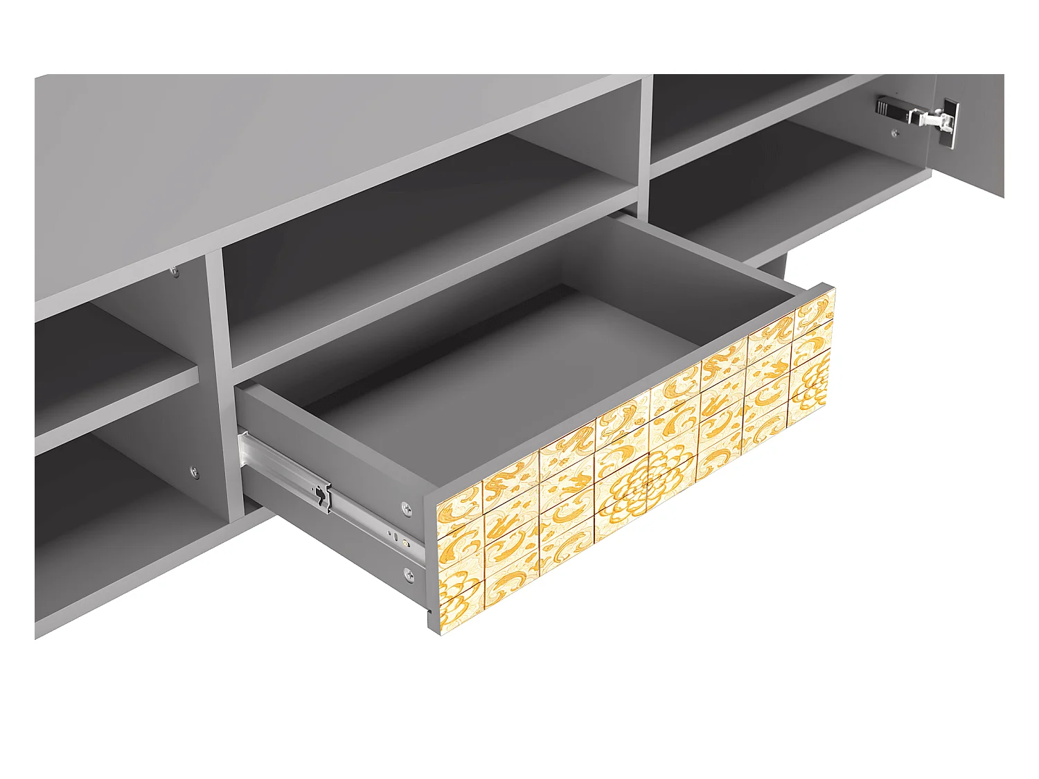 TV-Möbel - 170х59х41 cm - T6 - Sunshiny Tile, Grau