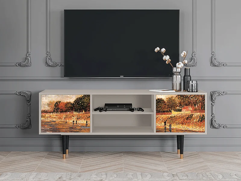 Mobile TV - 170х69х48 cm - T2 - The Banks, Sabbia