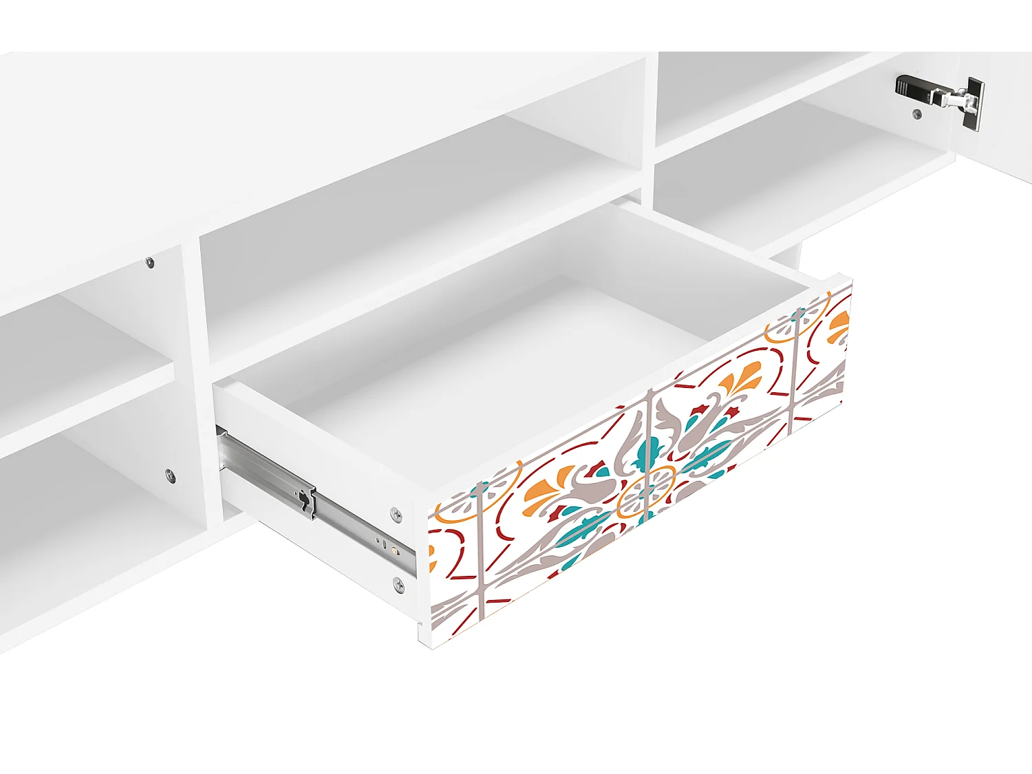 Szafka RTV - 170х59х41 cm - T6 - Spring Ceramics, Biały