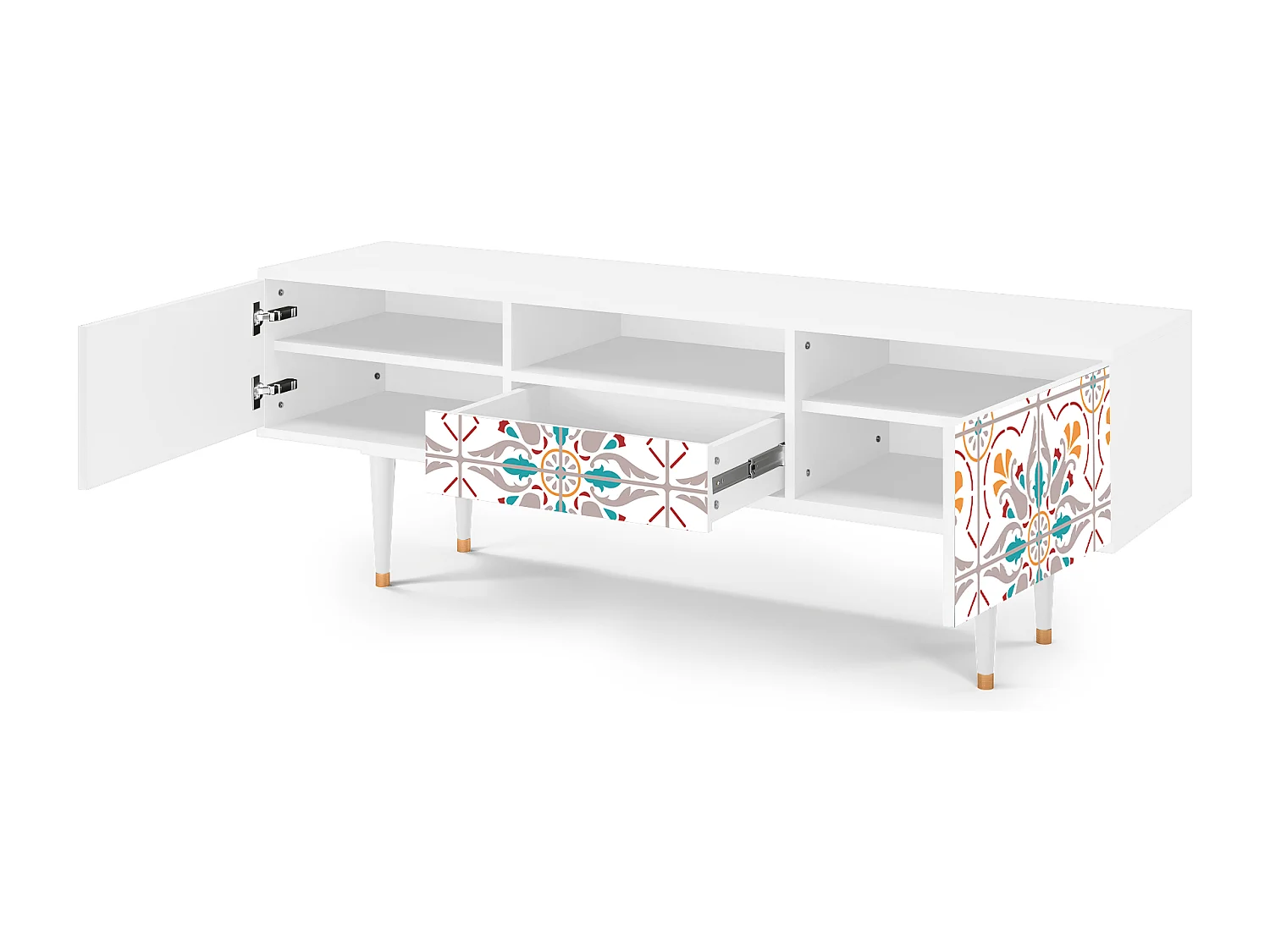 TV-meubel - 170х59х41 cm - T6 - Spring Ceramics, Wit