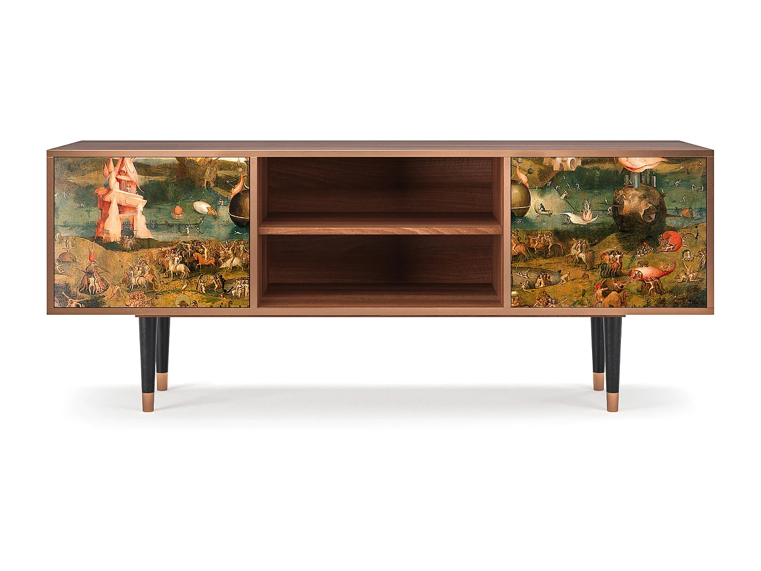 TV-Möbel - 170х69х48 cm - T2 - Garden of Delights , Walnuss