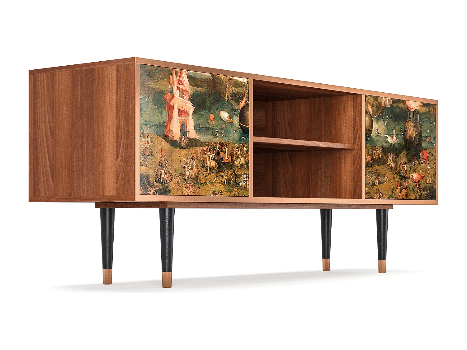 TV-Möbel - 170х69х48 cm - T2 - Garden of Delights , Walnuss