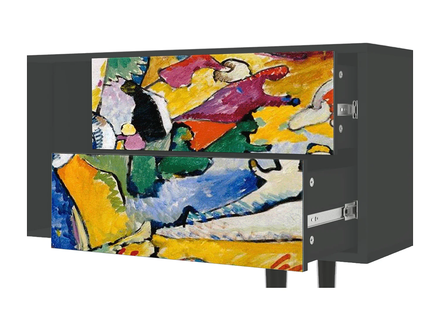 Meuble TV - 170х69х48 cm - T1 - Improvisation 26  , Anthracite