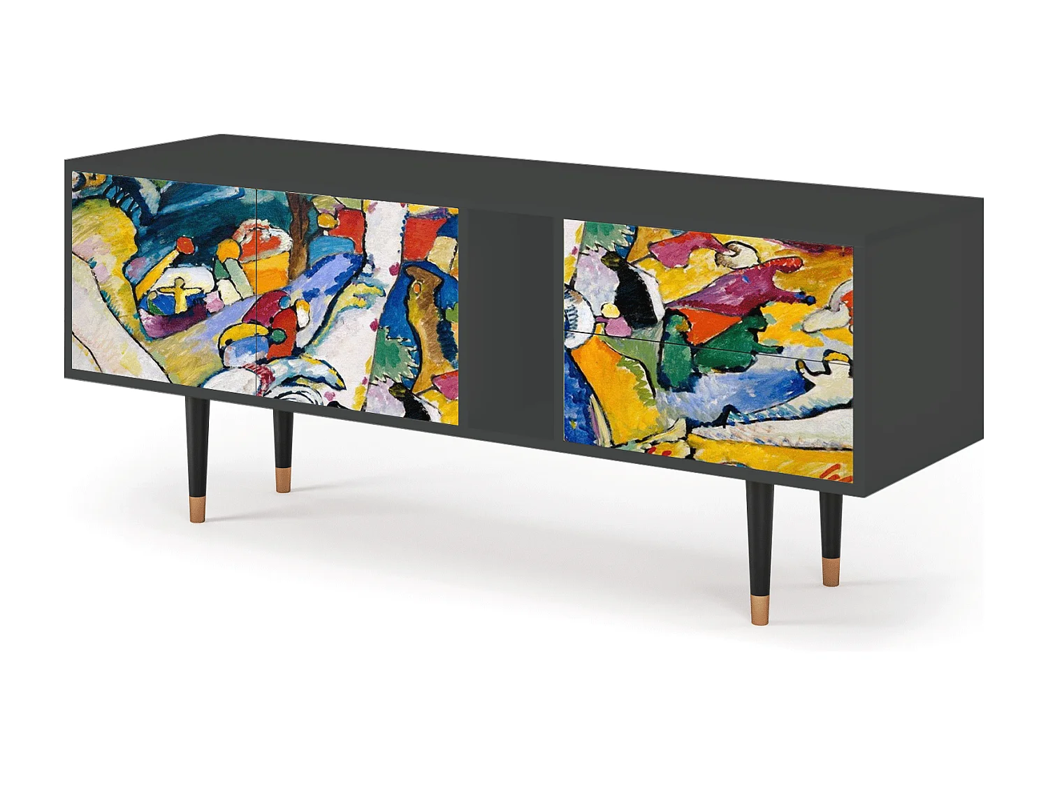 Meuble TV - 170х69х48 cm - T1 - Improvisation 26  , Anthracite