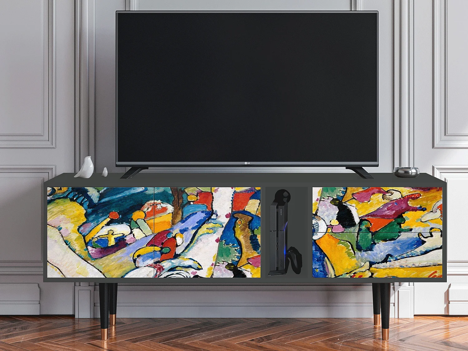 Mueble de TV - 170х69х48 cm - T1 - Improvisation 26  , Antracite