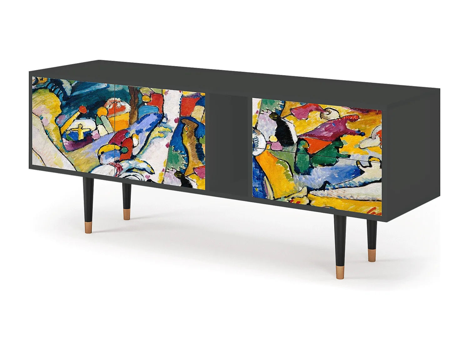 Mueble de TV - 170х69х48 cm - T1 - Improvisation 26  , Antracite