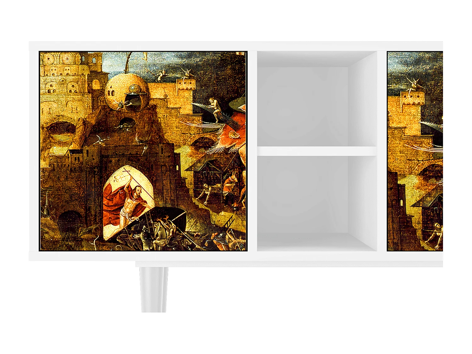 TV-Möbel - 150х69х41 cm - T5 - Christ in Limbo, Weiß